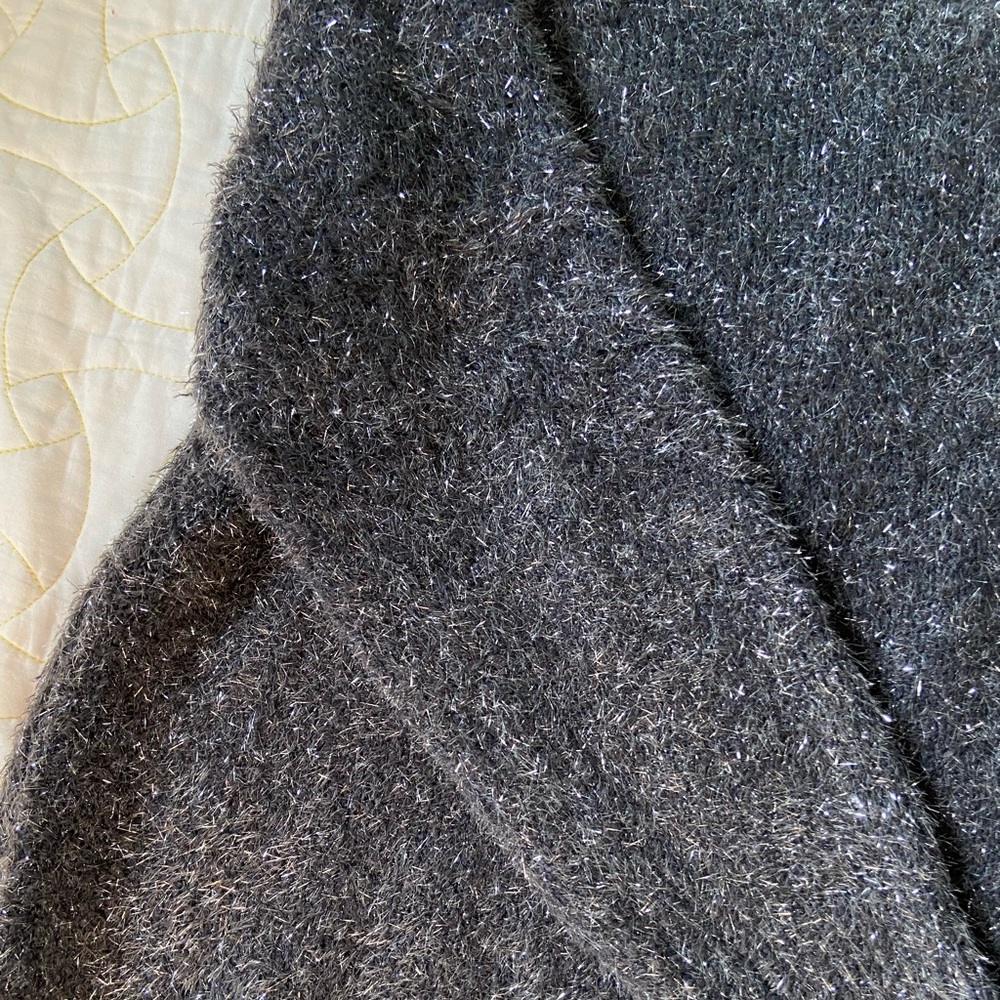 LOFT Lou & Grey Metallic Grey Sweater